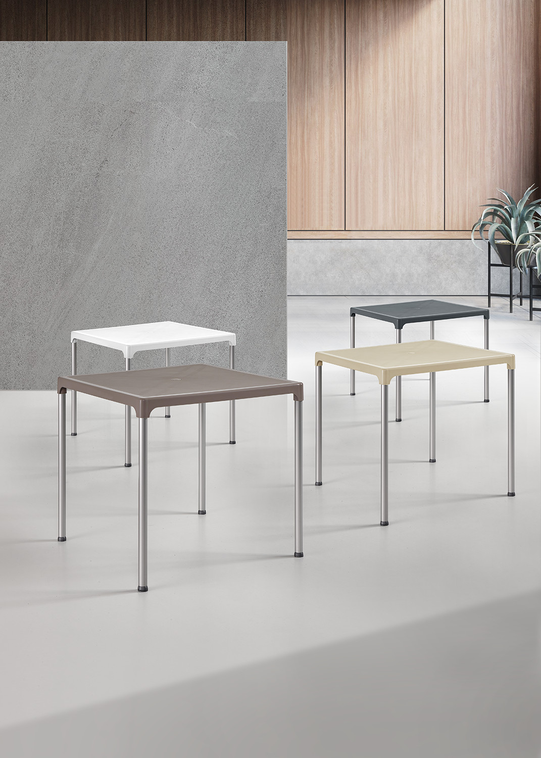 Mesa Ibiza, Perna Aluminio